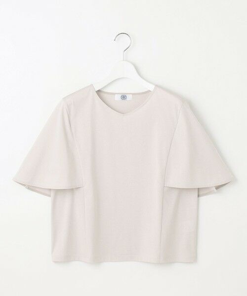 L size ONWARD(大きいサイズ) / エルサイズオンワード カットソー | 【洗える・接触冷感】プレーティングジャージー ケープ風 カットソー | 詳細10