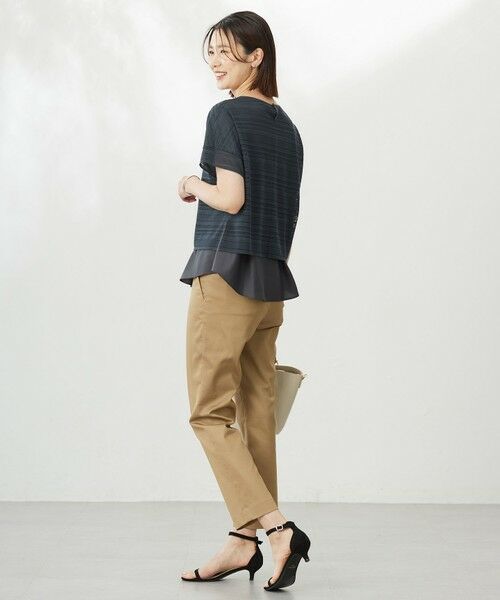 L size ONWARD(大きいサイズ) / エルサイズオンワード カットソー | 【WEB限定カラーあり・洗える】レースドッキング カットソー | 詳細2