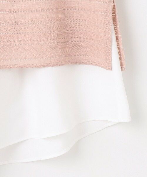 L size ONWARD(大きいサイズ) / エルサイズオンワード カットソー | 【WEB限定カラーあり・洗える】レースドッキング カットソー | 詳細10