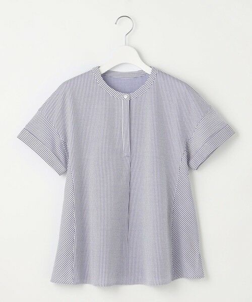 L size ONWARD(大きいサイズ) / エルサイズオンワード カットソー | 【洗える・抗菌防臭・吸水速乾】サッカージャージー フレンチスリーブ カットソー | 詳細14