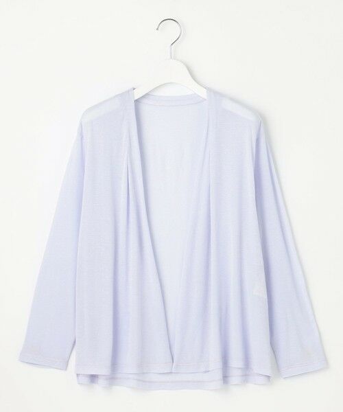 L size ONWARD(大きいサイズ) / エルサイズオンワード カーディガン・ボレロ | 【洗える】ミラノ風天竺シアー カーディガン | 詳細15