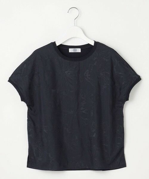 L size ONWARD(大きいサイズ) / エルサイズオンワード カットソー | 【洗える】シアーエンブロイダリー カットソー | 詳細4