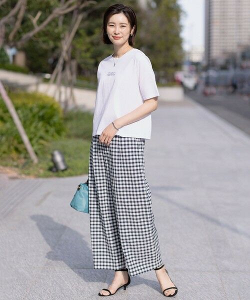 L size ONWARD(大きいサイズ) / エルサイズオンワード カットソー | 【洗える】ロゴ Tシャツ | 詳細2