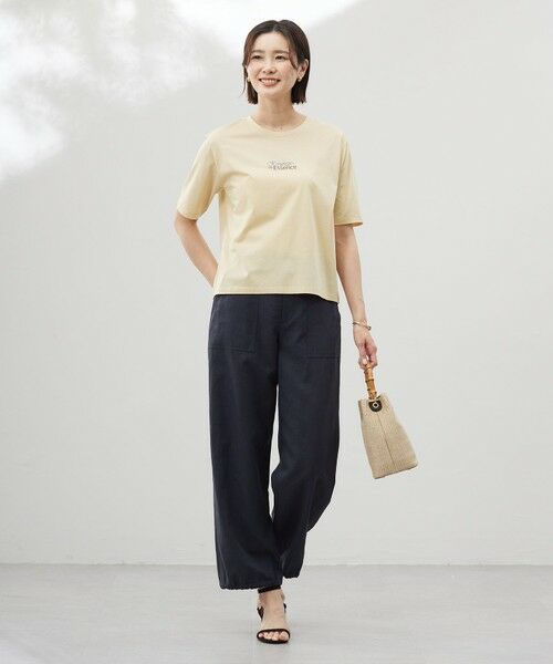 L size ONWARD(大きいサイズ) / エルサイズオンワード カットソー | 【洗える】ロゴ Tシャツ | 詳細6