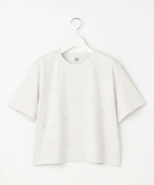 L size ONWARD(大きいサイズ) / エルサイズオンワード カットソー | 【洗える】スパンコール Ｔシャツ | 詳細8