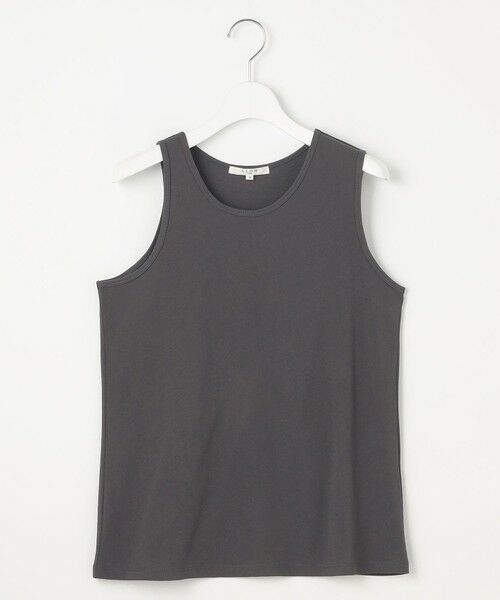 L size ONWARD(大きいサイズ) / エルサイズオンワード カットソー | 【SLOW/一部店舗限定】ライトツイストコットン レイヤード タンクトップ | 詳細8
