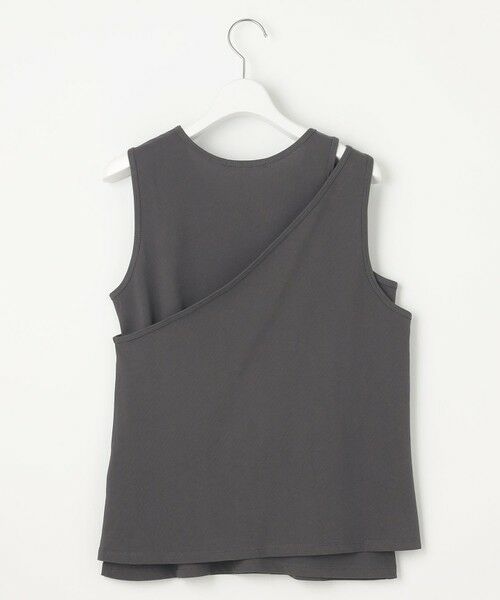 L size ONWARD(大きいサイズ) / エルサイズオンワード カットソー | 【SLOW/一部店舗限定】ライトツイストコットン レイヤード タンクトップ | 詳細3