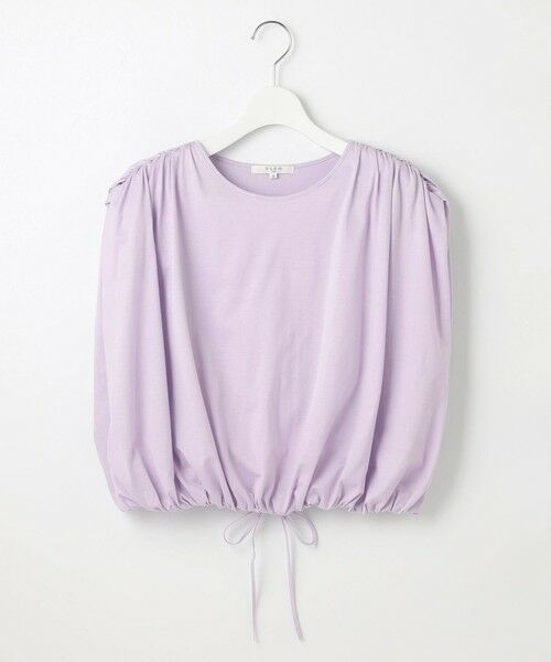 L size ONWARD(大きいサイズ) / エルサイズオンワード カットソー | 【SLOW/一部店舗限定】ファインゲージ ギャザー Tシャツ | 詳細14