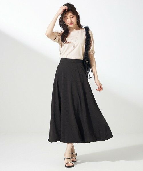 L size ONWARD(大きいサイズ) / エルサイズオンワード カットソー | 【撥水・汗ジミ防止・UVケア・洗える】スーピマスムース 袖タック Tシャツ | 詳細20