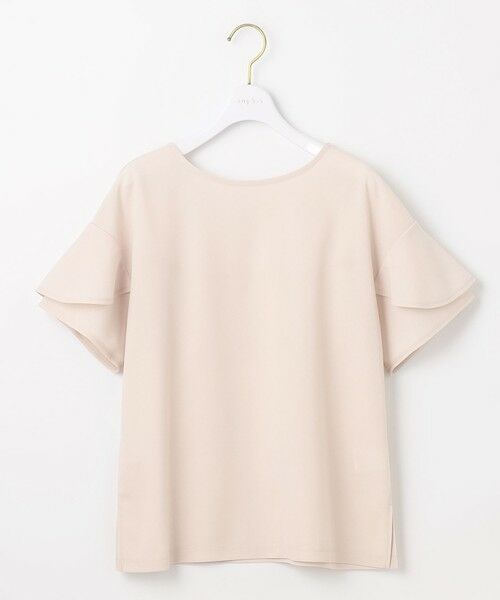 L size ONWARD(大きいサイズ) / エルサイズオンワード カットソー | 【前後着用・UVケア・洗える】2WAYジョーゼットジャージーフリル カットソー | 詳細6