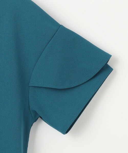 L size ONWARD(大きいサイズ) / エルサイズオンワード カットソー | 【前後着用・UVケア・洗える】2WAYジョーゼットジャージーフリル カットソー | 詳細12