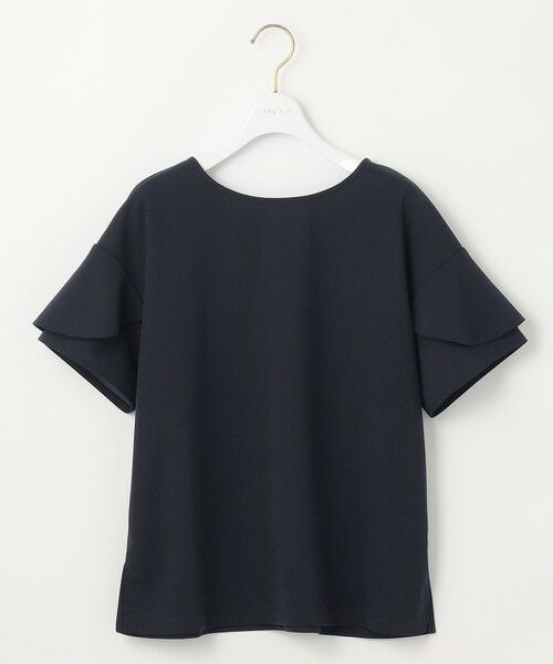 L size ONWARD(大きいサイズ) / エルサイズオンワード カットソー | 【前後着用・UVケア・洗える】2WAYジョーゼットジャージーフリル カットソー | 詳細18