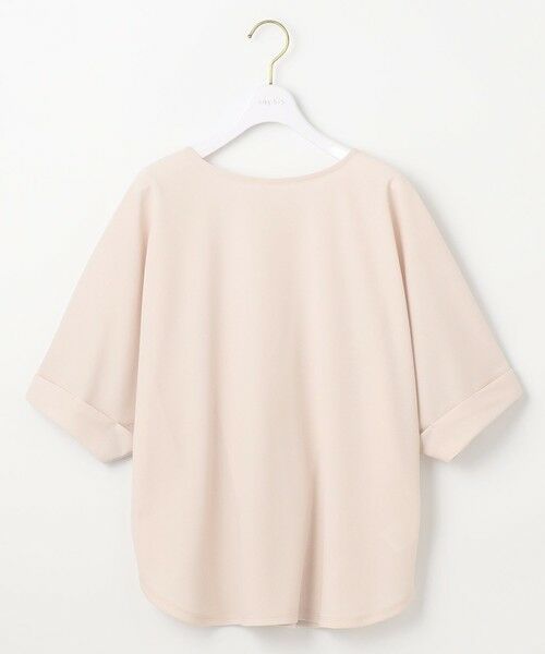 L size ONWARD(大きいサイズ) / エルサイズオンワード カットソー | 【前後着用・UVケア・洗える】2WAYジョーゼットジャージードルマン カットソー | 詳細3