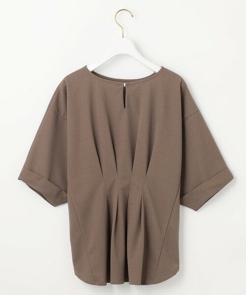 L size ONWARD(大きいサイズ) / エルサイズオンワード カットソー | 【前後着用・UVケア・洗える】2WAYジョーゼットジャージードルマン カットソー | 詳細7