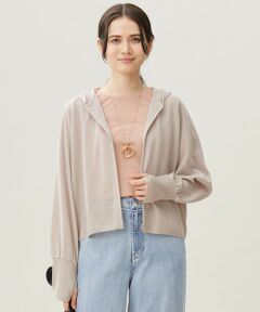 L size ONWARD(大きいサイズ) / エルサイズオンワード パーカー | 【接触冷感・UVケア・洗える】ファンクショナルジップアップ パーカー