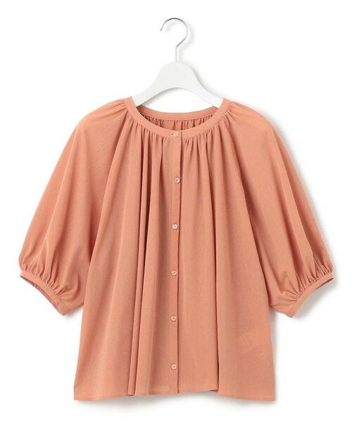 L size ONWARD(大きいサイズ) / エルサイズオンワード カットソー | 【洗える】クリアトリコットジャージー ティアードデザイン カットソー | 詳細9