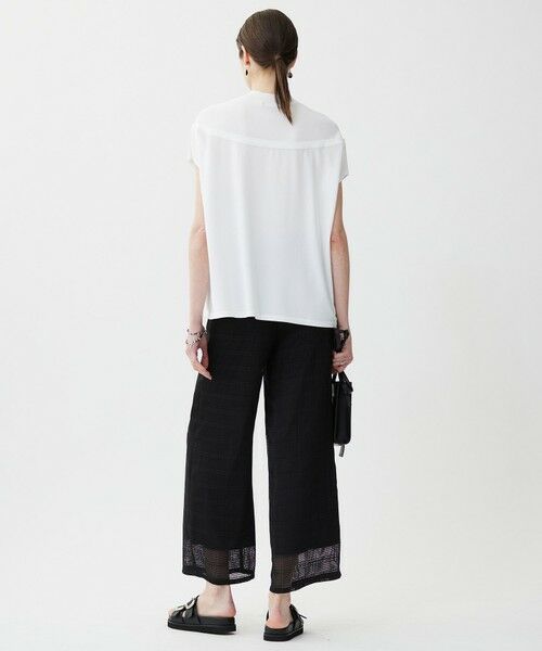 L size ONWARD(大きいサイズ) / エルサイズオンワード ニット・セーター | 【接触冷感・UVケア・洗える】 VIS/NYハイゲージ モックネックプルオーバー | 詳細3