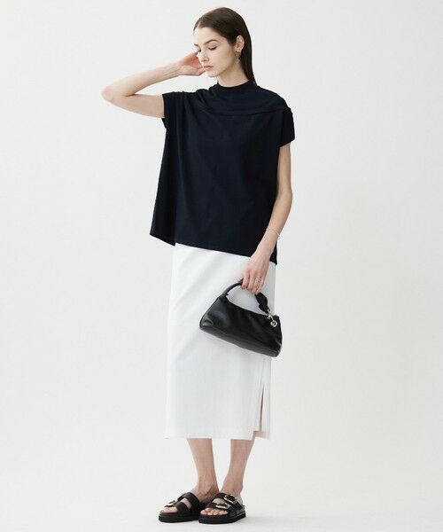 L size ONWARD(大きいサイズ) / エルサイズオンワード ニット・セーター | 【接触冷感・UVケア・洗える】 VIS/NYハイゲージ モックネックプルオーバー | 詳細7