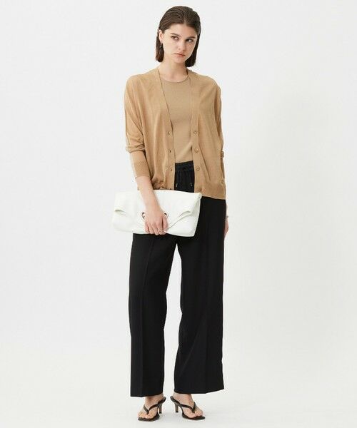 L size ONWARD(大きいサイズ) / エルサイズオンワード カーディガン・ボレロ | 【洗える】 マーセライズコットンシアー カーディガン | 詳細2