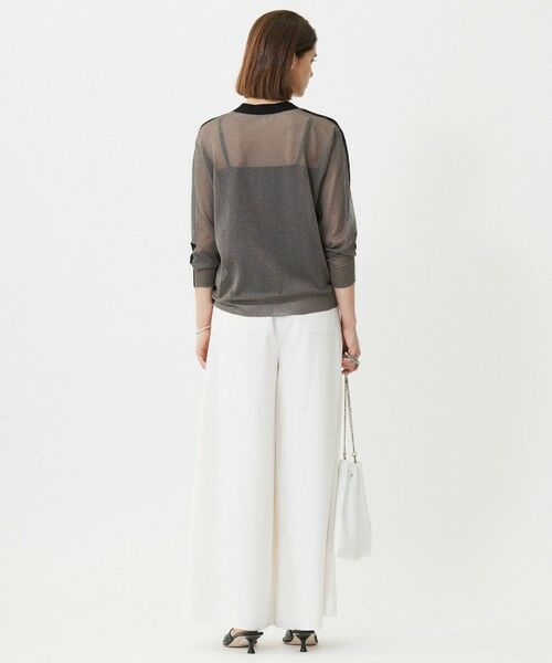 L size ONWARD(大きいサイズ) / エルサイズオンワード カーディガン・ボレロ | 【洗える】 マーセライズコットンシアー カーディガン | 詳細14