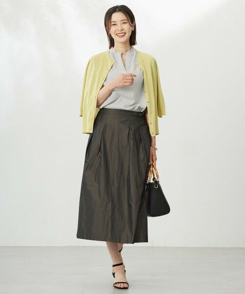 L size ONWARD(大きいサイズ) / エルサイズオンワード カーディガン・ボレロ | 【洗える・抗菌防臭】COTTON ACETATE DRY クルーネック カーディガン | 詳細3