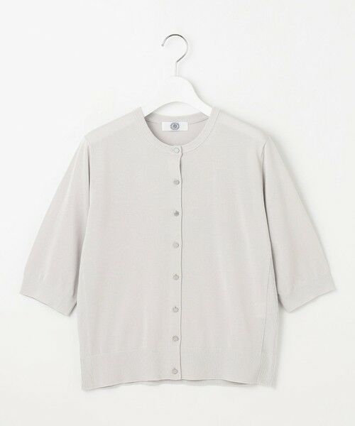 L size ONWARD(大きいサイズ) / エルサイズオンワード カーディガン・ボレロ | 【洗える・抗菌防臭】COTTON ACETATE DRY クルーネック カーディガン | 詳細9