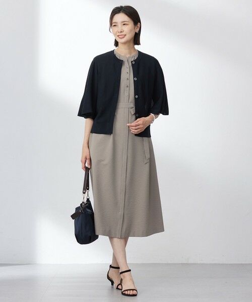 L size ONWARD(大きいサイズ) / エルサイズオンワード カーディガン・ボレロ | 【洗える・抗菌防臭】COTTON ACETATE DRY バタフライスリーブ カーディガン | 詳細15