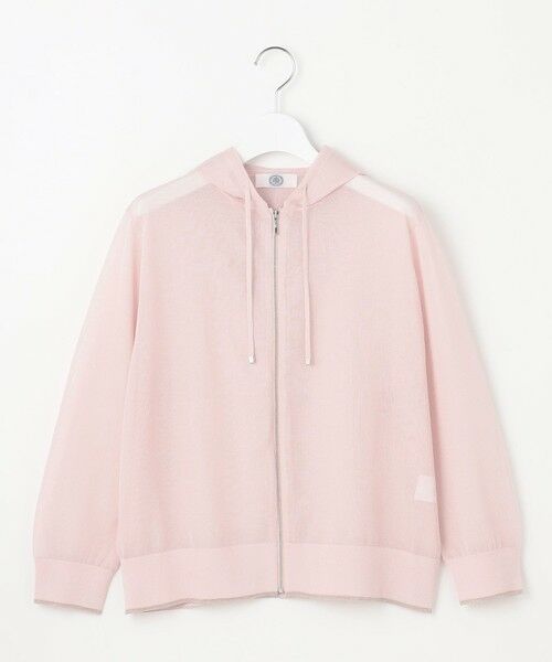 L size ONWARD(大きいサイズ) / エルサイズオンワード パーカー | 【WEB限定カラーあり・洗える】SHEER LIGHT KNIT ラメ パーカー | 詳細7