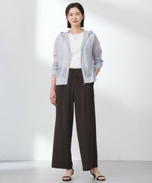 L size ONWARD(大きいサイズ) / エルサイズオンワード パーカー | 【WEB限定カラーあり・洗える】SHEER LIGHT KNIT ラメ パーカー | 詳細24