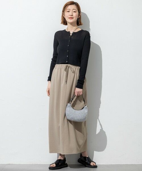 L size ONWARD(大きいサイズ) / エルサイズオンワード カーディガン・ボレロ | 【SLOW/一部店舗限定】シアーサマー リブ カーディガン | 詳細6