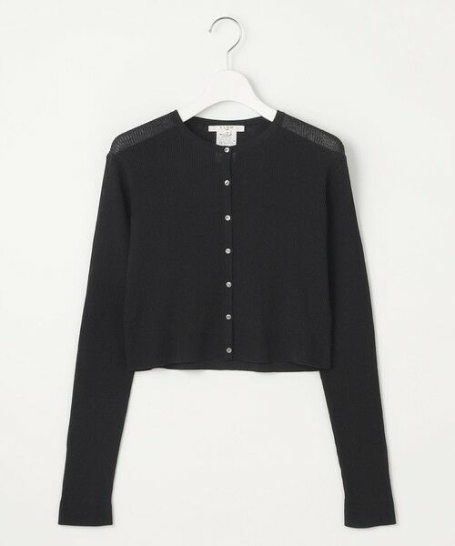 L size ONWARD(大きいサイズ) / エルサイズオンワード カーディガン・ボレロ | 【SLOW/一部店舗限定】シアーサマー リブ カーディガン | 詳細7