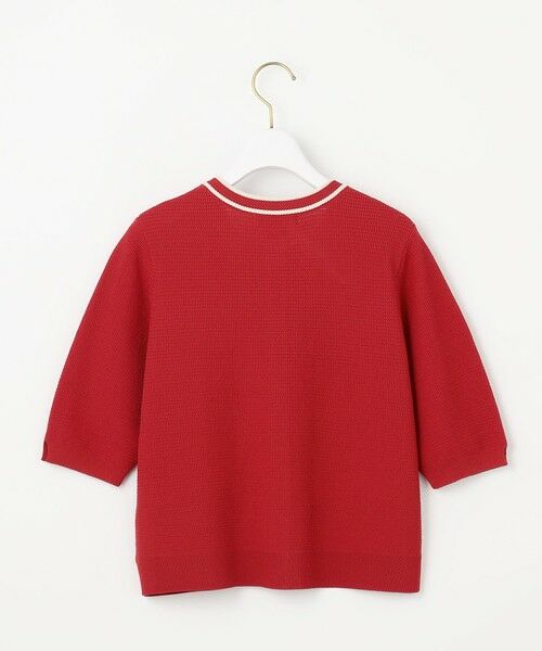 L size ONWARD(大きいサイズ) / エルサイズオンワード カーディガン・ボレロ | 【UVカット・洗える】リンクスバイカラー カーディガン | 詳細8