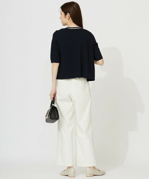 L size ONWARD(大きいサイズ) / エルサイズオンワード カーディガン・ボレロ | 【UVカット・洗える】リンクスバイカラー カーディガン | 詳細15