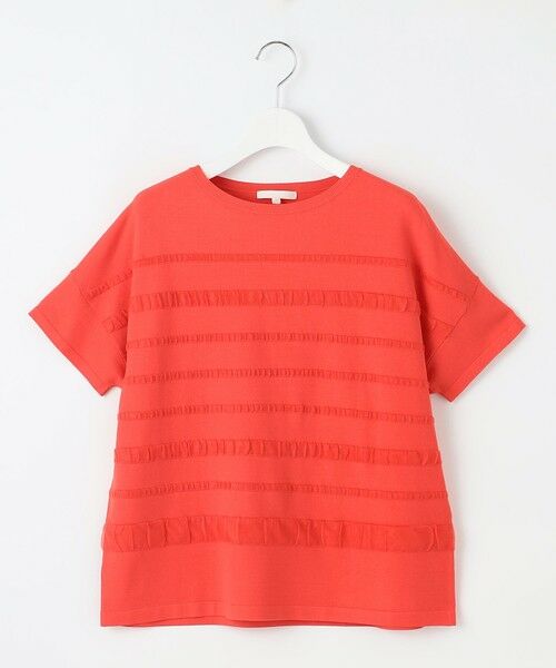 L size ONWARD(大きいサイズ) / エルサイズオンワード ニット・セーター | 【接触冷感・UVカット・洗える】クレープストレッチボーダー ニット | 詳細7