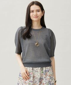 L size ONWARD(大きいサイズ) / エルサイズオンワード ニット・セーター | 【カタログ掲載・洗える】ブライトシアープルオーバー ニット