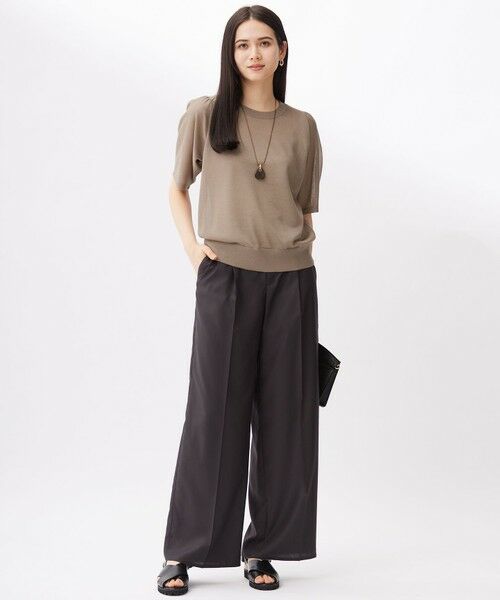 L size ONWARD(大きいサイズ) / エルサイズオンワード ニット・セーター | 【カタログ掲載・洗える】ブライトシアープルオーバー ニット | 詳細1