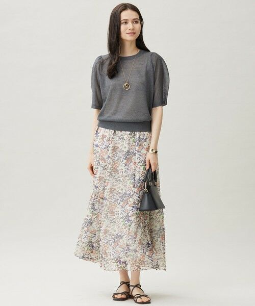 L size ONWARD(大きいサイズ) / エルサイズオンワード ニット・セーター | 【カタログ掲載・洗える】ブライトシアープルオーバー ニット | 詳細6