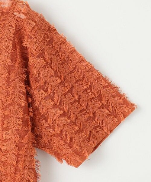 L size ONWARD(大きいサイズ) / エルサイズオンワード ニット・セーター | 【セットアップ対応・洗える】シアーカットジャカード ニット | 詳細7