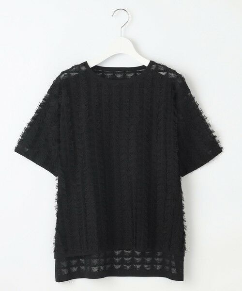 L size ONWARD(大きいサイズ) / エルサイズオンワード ニット・セーター | 【セットアップ対応・洗える】シアーカットジャカード ニット | 詳細12