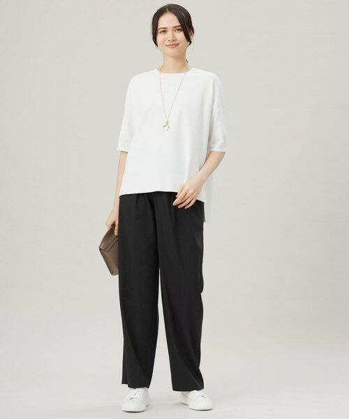 L size ONWARD(大きいサイズ) / エルサイズオンワード ニット・セーター | 【接触冷感・UVカット】クレープストレッチプルオーバー ニット | 詳細11