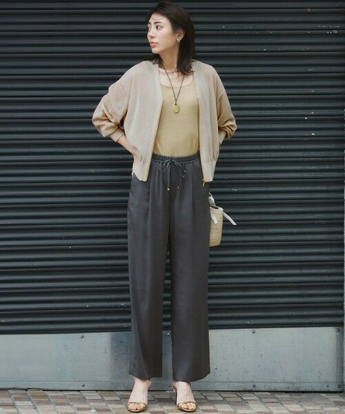 L size ONWARD(大きいサイズ) / エルサイズオンワード ブルゾン | 【洗える】ライトシアーニット ブルゾン | 詳細7