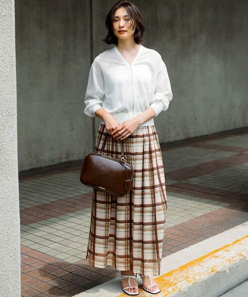 L size ONWARD(大きいサイズ) / エルサイズオンワード ブルゾン | 【洗える】ライトシアーニット ブルゾン | 詳細22