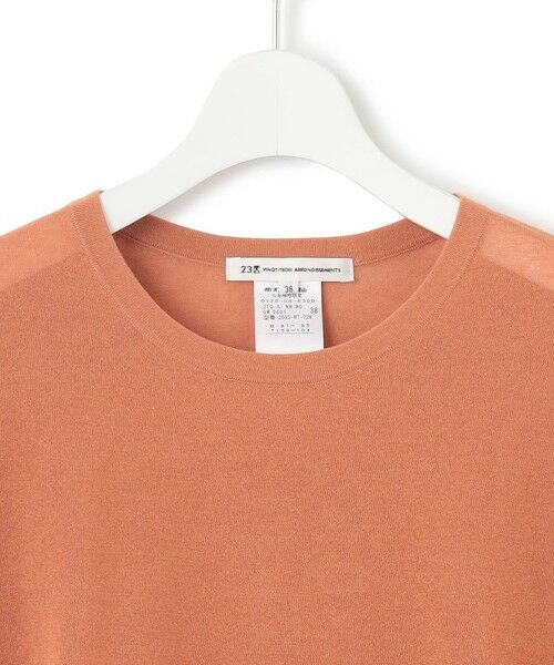 L size ONWARD(大きいサイズ) / エルサイズオンワード ニット・セーター | 【洗える】ライトシアー ハーフスリーブ ニット | 詳細5