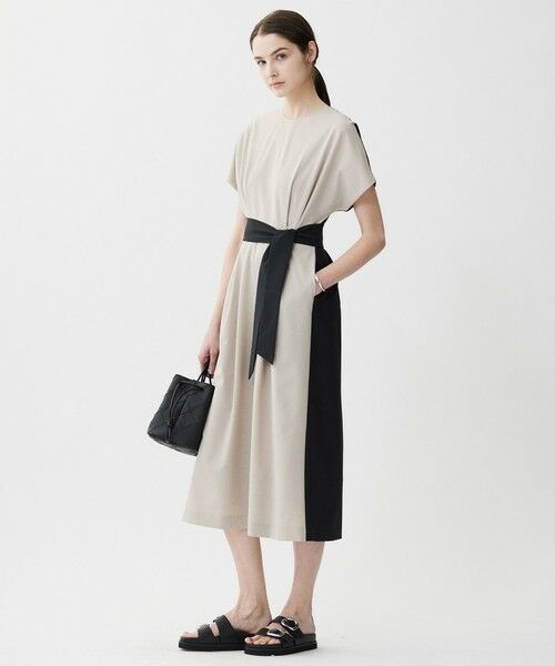 L size ONWARD(大きいサイズ) / エルサイズオンワード ロング・マキシ丈ワンピース | 【接触冷感・吸水速乾・防シワ・UVケア・洗える】 エステルドライトロ ワンピース | 詳細4