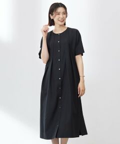 L size ONWARD(大きいサイズ) / エルサイズオンワード ロング・マキシ丈ワンピース | 【洗える・接触冷感】ライトタンブラー ワンピース