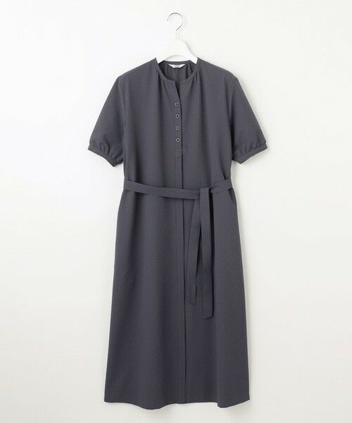 L size ONWARD(大きいサイズ) / エルサイズオンワード ロング・マキシ丈ワンピース | 【洗える・吸水速乾】DRYライトサッカー ワンピース | 詳細4