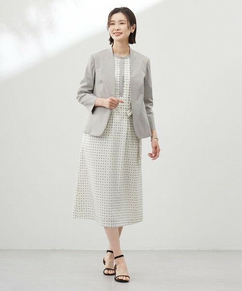 L size ONWARD(大きいサイズ) / エルサイズオンワード ロング・マキシ丈ワンピース | 【洗える】ジオメトリックプリント ワンピース | 詳細2