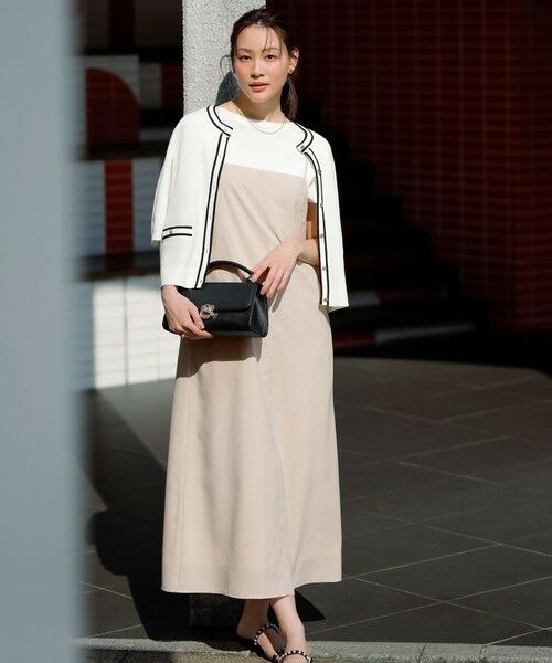 L size ONWARD(大きいサイズ) / エルサイズオンワード ロング・マキシ丈ワンピース | 【接触冷感・速乾・UVカット・洗える】スイートクール キャミワンピース | 詳細1