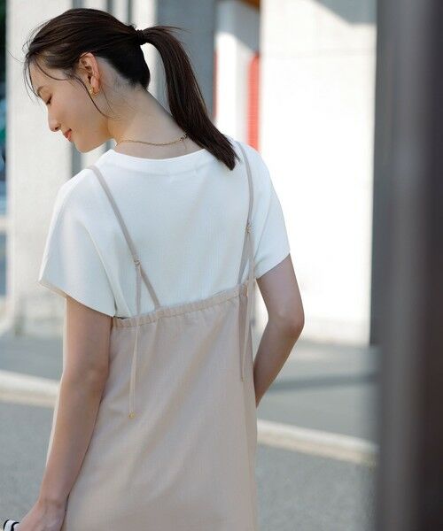 L size ONWARD(大きいサイズ) / エルサイズオンワード ロング・マキシ丈ワンピース | 【接触冷感・速乾・UVカット・洗える】スイートクール キャミワンピース | 詳細3