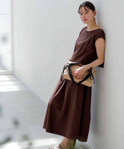 L size ONWARD(大きいサイズ) / エルサイズオンワード ロング・マキシ丈ワンピース | 【撥水・UVカット】ウォーターサイド ワンピース | 詳細5